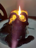 Christmas Spice Skull Candle